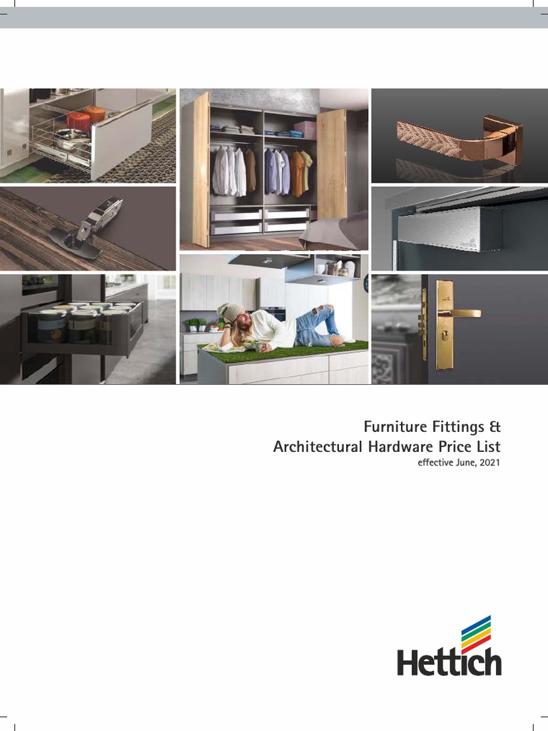 Furniture Fittings & Architectural Hardware Price List June 2021 PDF