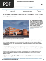 BASF, CD&R Sell Solenis To Platinum Equity For $5.25 Billion