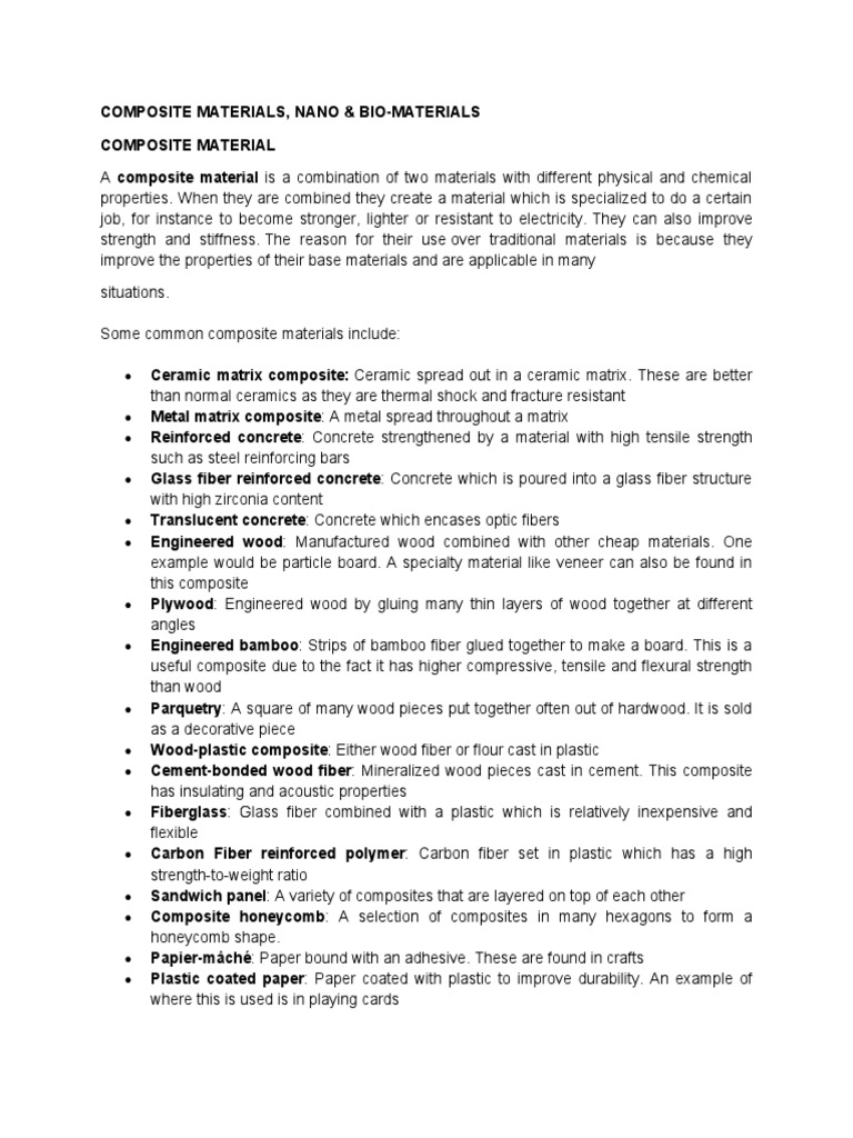 Composite Materials in Medical Engineering | PDF | Composite Material ...