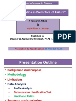 Financial Ratios As Predictor of Failure