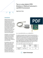 Tips On Using Agilent Gpib Solutions in National Instrument'S Labview Environment