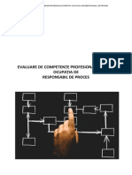 Proiect - Evaluarea Competentelor Profesionale PT Ocupatia de Responsabil de Proces - Rev. 01 - 10.09.2019