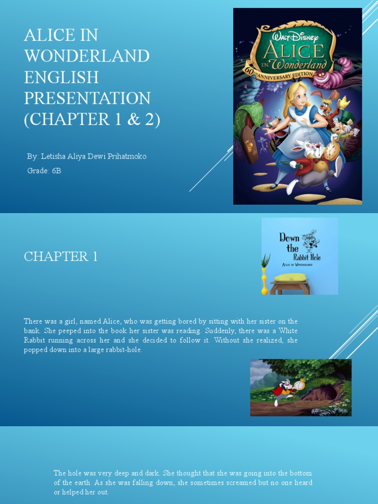Alice in Wonderland: Chapters 1 & 2 Summary | PDF