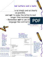 Writing Formal Letters and e Mails