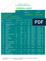 Wisdom Sailing Import&Export Co.,Limited Commercial Invoice