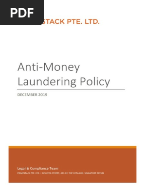 Anti-Money Laundering Policy