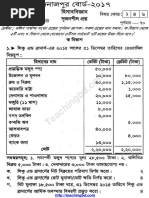 Accounting Board Question 2017 Dinajpur Board