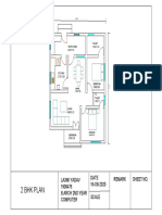 2 BHK Plan: Remark Date 16-O8-2020 Scale Sheet No. Laxmi Yadav 1900476 B.Arch 2Nd Year Computer