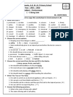 Students Are Supposed To Copy This Worksheet in Environment C.W. Read and Learn