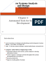 Modern Systems Analysis and Design Chapter 4 Automated Tools