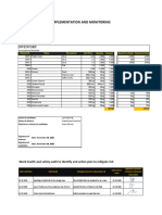 Implementation and Monitoring: Financial Documentation