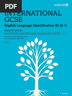 International Gcse: English Language (Specifi Cation B) (9-1)