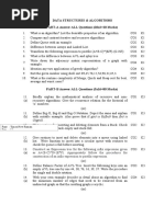 Data Structures & Algorithms PART-A Answer ALL Questions (10x2 20 Marks)