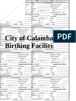 City of Calamba Birthing Facility: Urinalysis Urinalysis