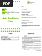 Calendário e guia academico IFCE2011