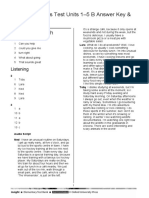 Cumulative Skills Units 1 5 B Answer Key Audio Script