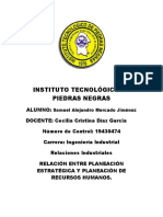 Planeacion Estrategica y Planeacion de Recursos Humanos