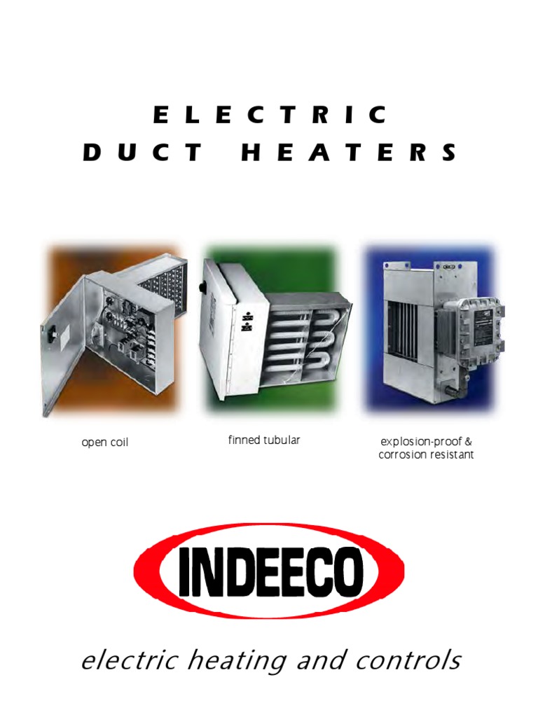 Electric Duct Heaters PDF Duct (Flow) Electrical Wiring