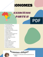 Exercicios Parte 2 Pronomes