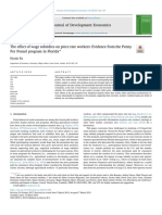 The Effect of Wage Subsidies On Piece Rate Workers Evidence From The Penny