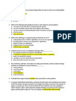 MGCR 331 - Sample Questions For Midterm Exam