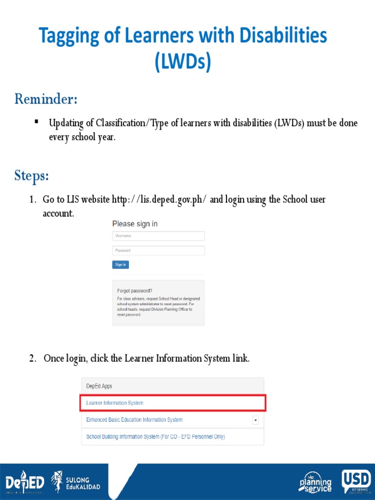 Tagging Learners with Disabilities in LIS | PDF