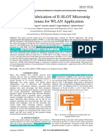 Design and Fabrication of E-SLOT Microstrip Patch Antenna For WLAN Application