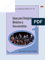 IDEAS PARA DESIGNAR MINISTROS Y VICE-MINISTROS