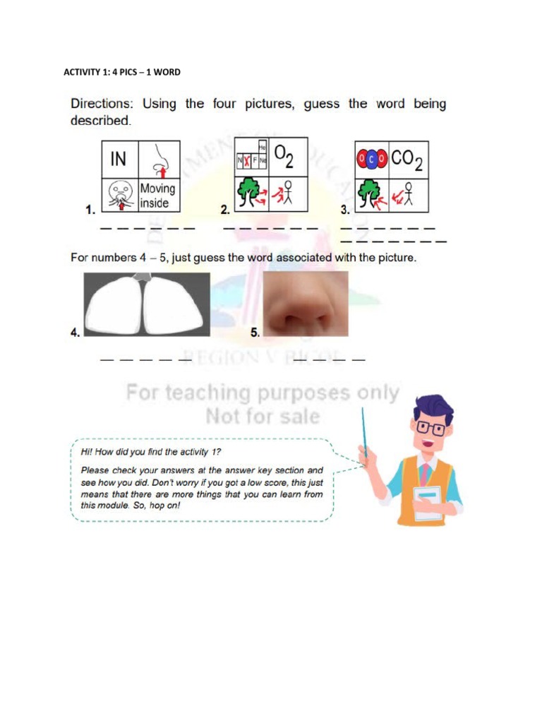 Activity 1 4pics-1 Word | PDF