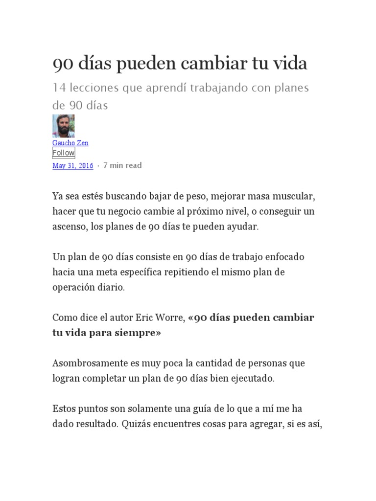 90 Días para Transformar Tu Vida | PDF