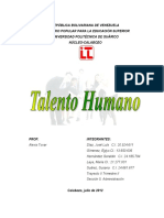 Trabajo de PLanifiación del Talento humano - Gera