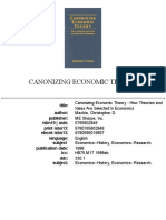 Christopher D. Mackie-Canonizing Economic Theory - How Theories and Ideas Are Selected in Economics - M.E. Sharpe (1998)