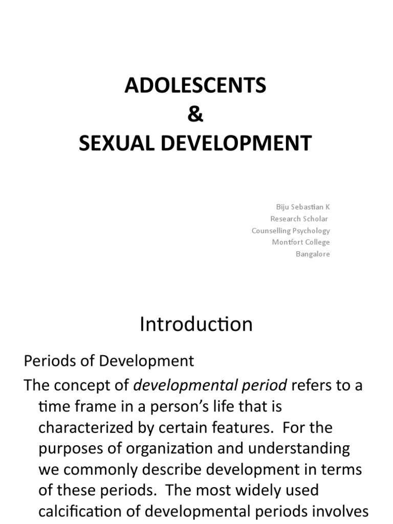 Understanding Adolescent Sexual Development | PDF | Adolescence | Adults