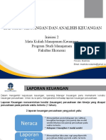 Materi 2 - Laporan Keuangan Dan Analisis Keuangan
