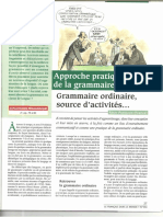 Article de Porquier FDLM Grammaire Ordinaire, Source Dactivités