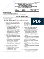 Soal PAS 2 PJOK Kelas 7 2018-2019