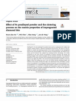 Effect of Fe Prealloyed Powder and The Sintering Process On The Matrix Properties of Impregnated Diamond Bits - Elsevier Enhanced Reader