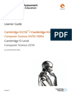 Learner Guide: Cambridge IGCSE Computer Science 0478 / 0984