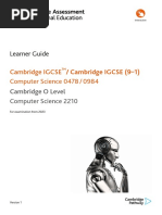 Learner Guide: Cambridge IGCSE Computer Science 0478 / 0984