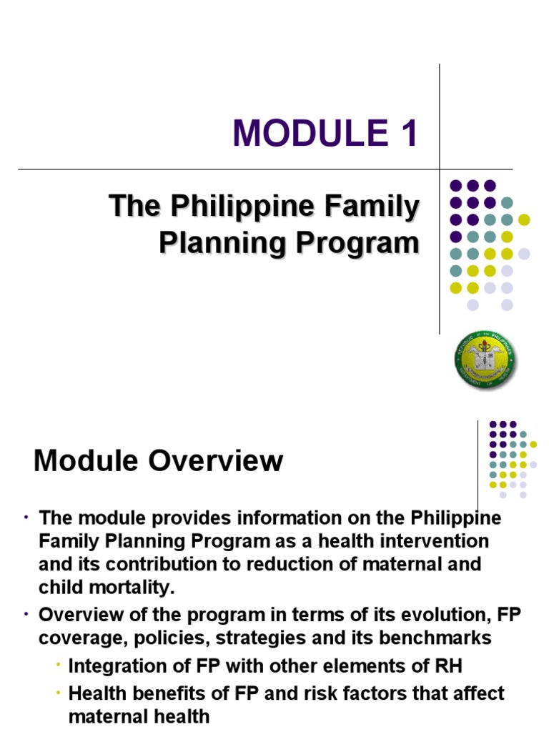 Overview of the Philippine Family Planning Program | PDF | Infant ...