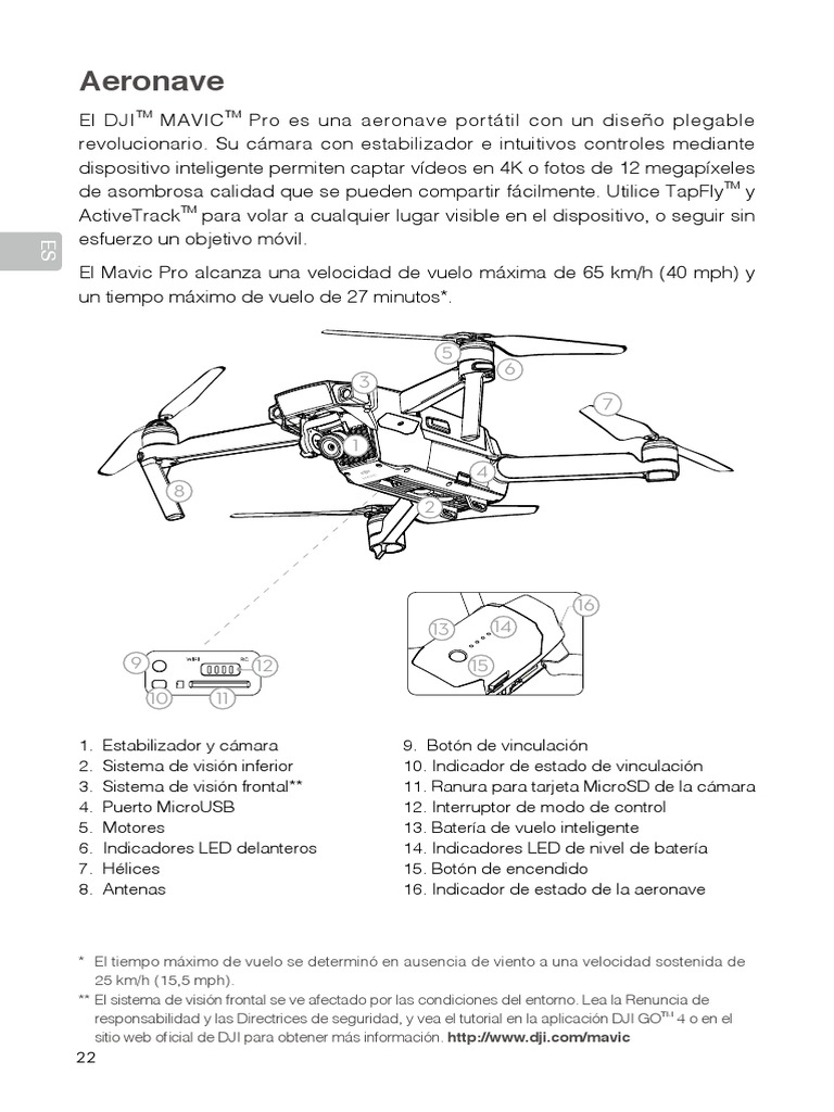 Manual Drone - Español MavicProguia Rapidat | PDF | USB.