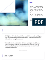 Concepto de Asepsia y Antisepsia