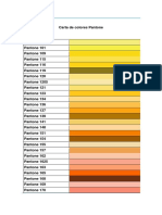 Carta de Colores Pantone