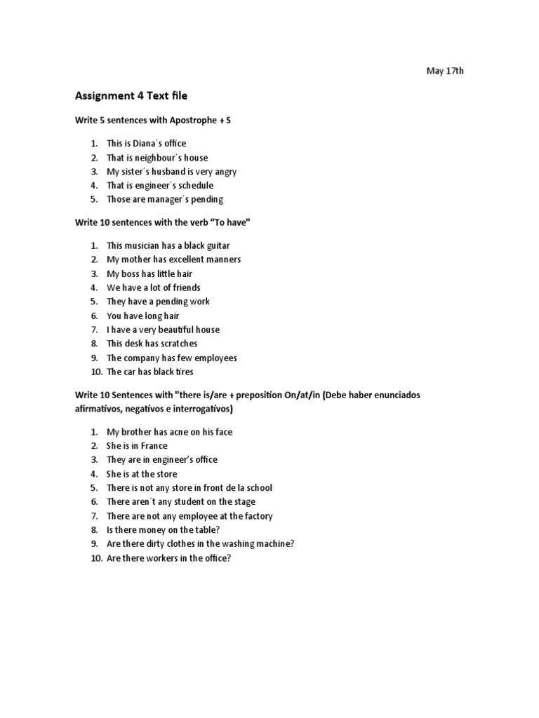 Assignment 4 Text File - Diana Botello | PDF | Language Arts ...
