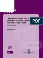 Capacitación Laboral Para La Autonomía Económica de Mujeres en Situación de Pobreza