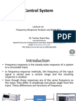 Lecture - On Frequency - Response - Analysis and Bode Plot