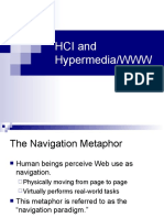 HCI Navigation Metaphor Guidelines