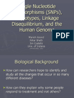 Single Nucleotide Polymorphisms (SNPS), Haplotypes, Linkage Disequilibrium, and The Human Genome