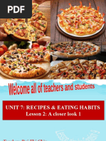 Unit 7 Recipes and Eating Habits Lesson 2 A Closer Look 1