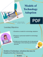 Models of Technology Adoption: Reported By: Vanissa Almodal Ed Tech 1 Code 036